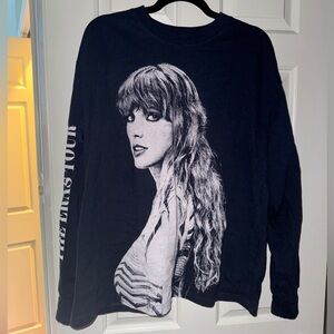 Taylor Swift Eras Tour midnight blue long sleeve shirt size large